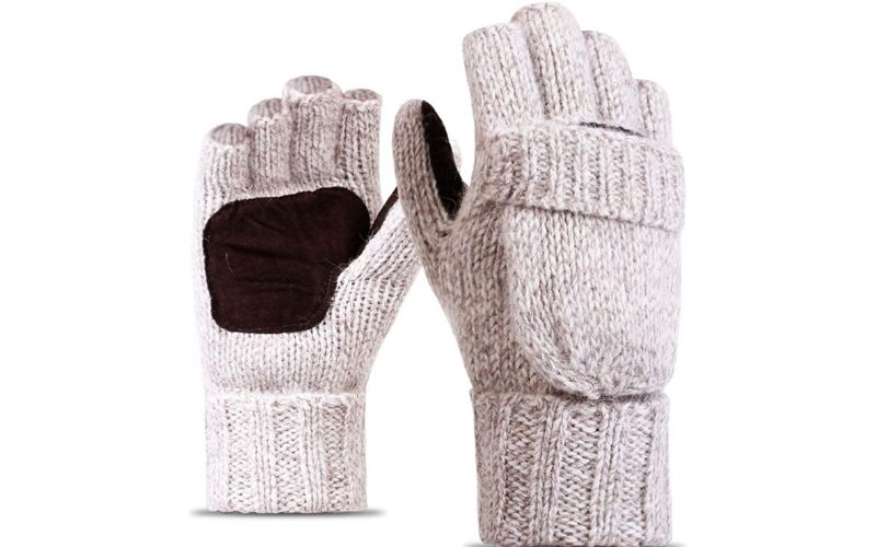 Windproof wool gloves